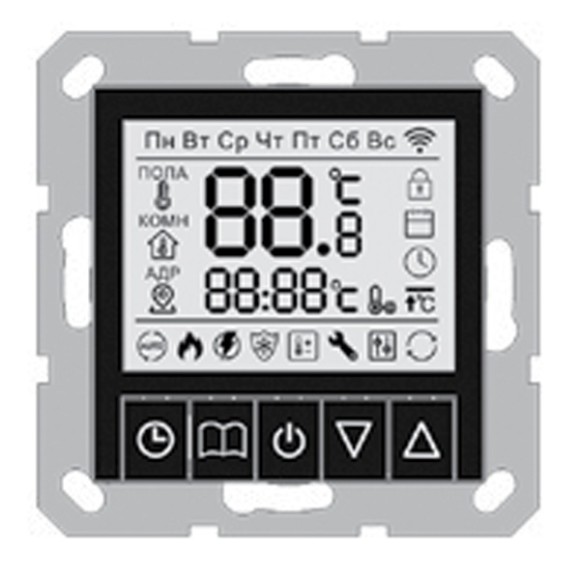 Терморегулятор электронный 250В, 16А в комплекте с датчиком (4м, 5х20мм) Jasmart G4101PB