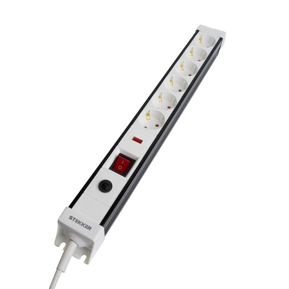 Сетевой фильтр 6-местный с/з Stekker Techno HM22-61-03 50151