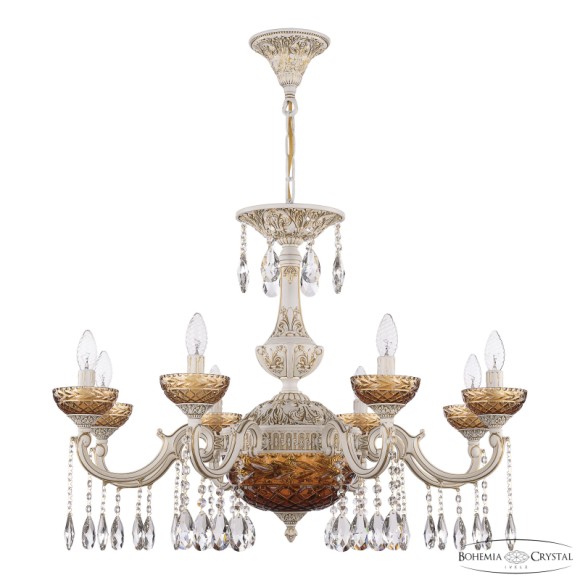 Подвесная люстра Bohemia Ivele Crystal AL78101P/8/250 A WMG P Amber/M-1F