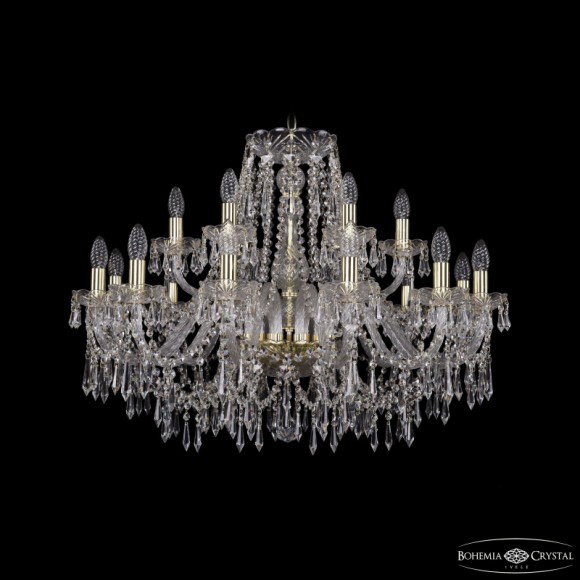 Подвесная люстра Bohemia Ivele Crystal 1403/12+6/300 G