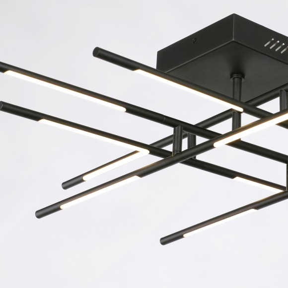 Потолочная светодиодная люстра Delight Collection Tubular MX18001070-12A black