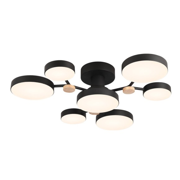 Потолочная светодиодная люстра с пультом управления LED4U L3201-700 BK