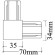 Коннектор L-образный Crystal Lux CLT 0.211 07 BL