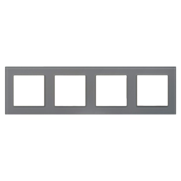 Рамка на 4 поста Arlight FRM-GLARE-GS-4-GR 043804