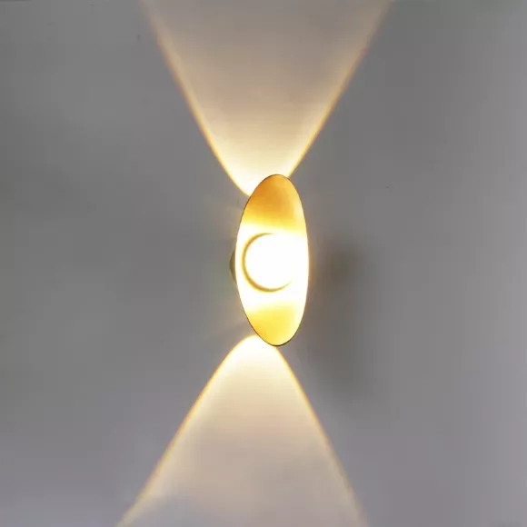 Уличный настенный светильник Reluce 86868-9.2-001JH LED7W BK+GD Уличный настенный светильник Reluce 86868-9.2-001JH LED7W BK+GD