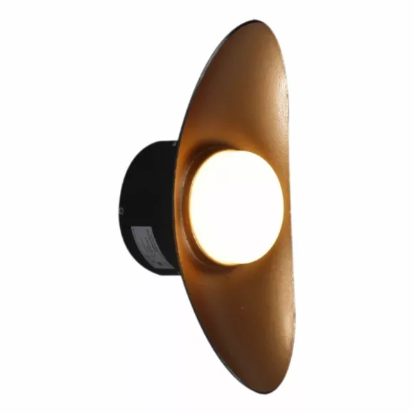 Уличный настенный светильник Reluce 86868-9.2-001JH LED7W BK+GD, Разноцветный, Белый, Теплый белый Уличный настенный светильник Reluce 86868-9.2-001JH LED7W BK+GD, Разноцветный, Белый, Теплый белый