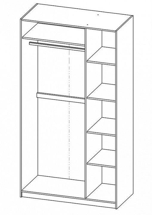 Шкаф платяной Пегас SHST_2-04-01-090-1