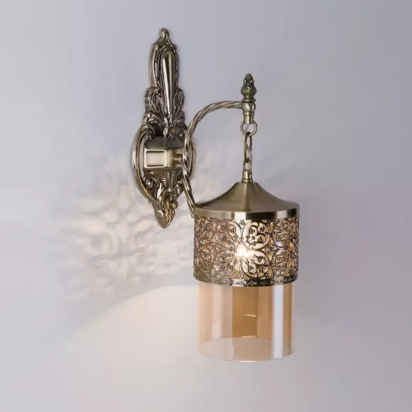 Бра Citilux Эмир CL467313, Бронза, Бежевый, Металл, декоративные элементы крупным планом Бра Citilux Эмир CL467313, Бронза, Бежевый, Металл, декоративные элементы крупным планом