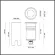 Грунтовый встраиваемый светильник Odeon Light Nature Ingro 6660/1GL3, Черный, Серебро, Теплый белый