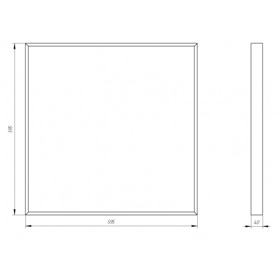 Светодиодная панель Эра SPO-910-2-65K-038 Б0058654