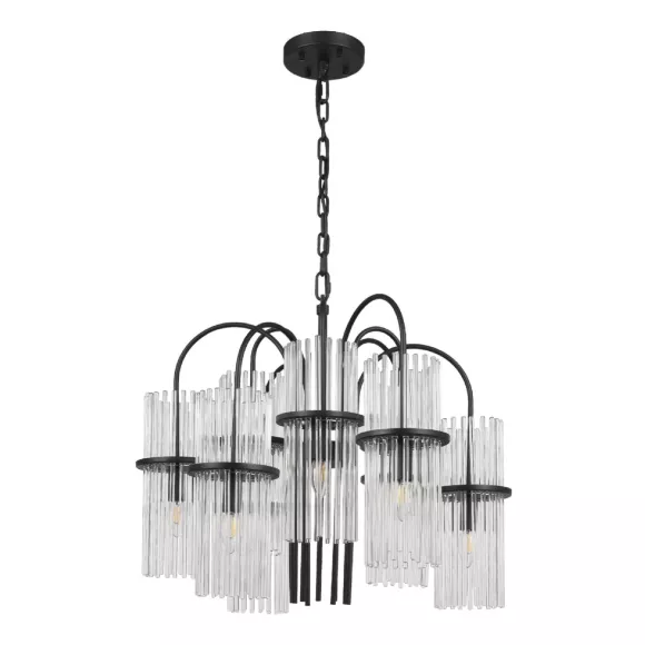 Подвесная люстра ST Luce Tasse SL6145.403.09, Черный, Прозрачный, Металл, крупный план