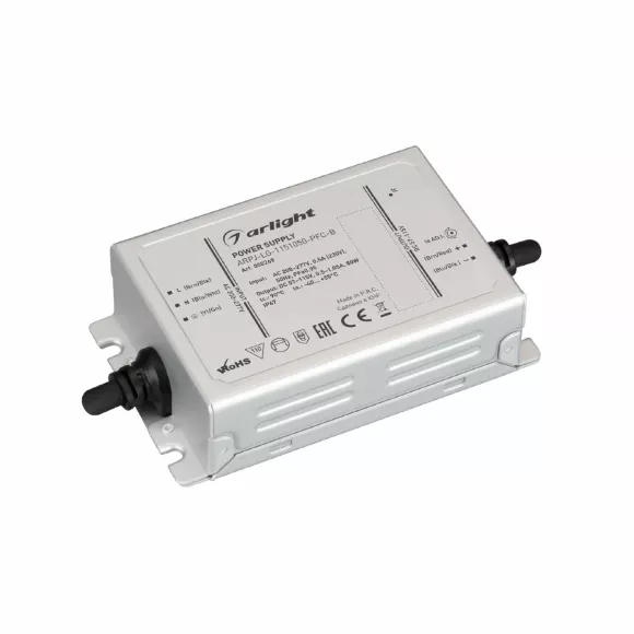 Блок питания Arlight ARPJ-LG-1151050-PFC-B (80W, 57-115V, 0.5-1.05A) (IP67 Металл) 055269 Блок питания Arlight ARPJ-LG-1151050-PFC-B (80W, 57-115V, 0.5-1.05A) (IP67 Металл) 055269