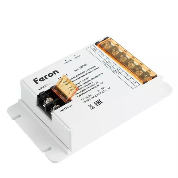 Контроллер диммер с пультом, таймером и визуализатором звука Feron LD481 12-24-48V 52096 Контроллер диммер с пультом, таймером и визуализатором звука Feron LD481 12-24-48V 52096