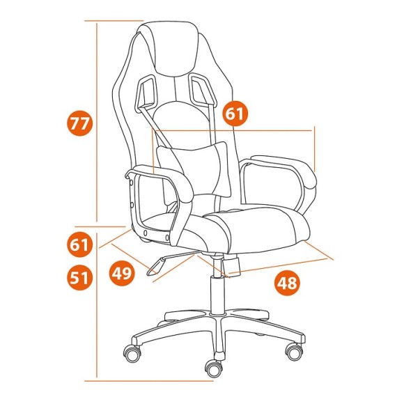 Кресло игровое Driver TET_21153