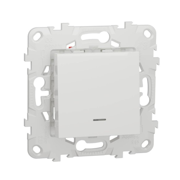 Переключатель одноклавишный перекрестный с подсветкой Schneider Electric Unica New NU520518N