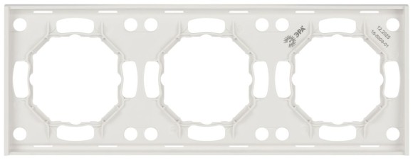 Рамка для розеток и выключателей ЭРА Arktik 16-5003-01 на 3 поста белый Б0070564