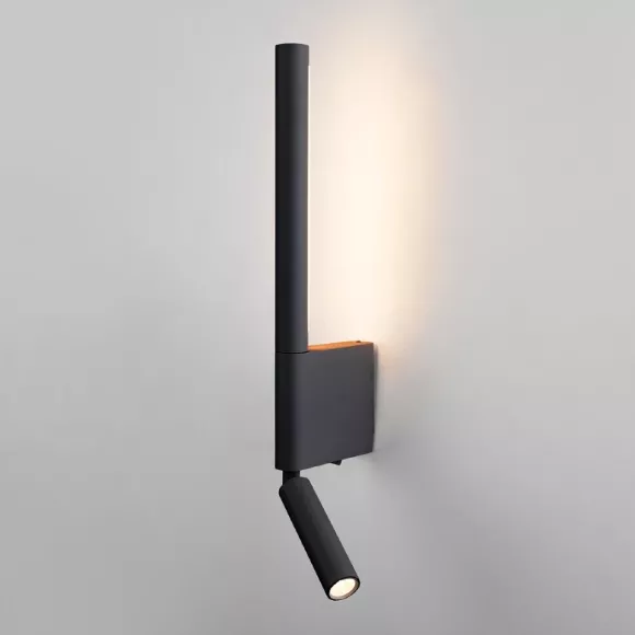 Настенный светодиодный светильник Elektrostandard Sarca 4690389180583 40111/LED черный a057584 Настенный светодиодный светильник Elektrostandard Sarca 4690389180583 40111/LED черный a057584