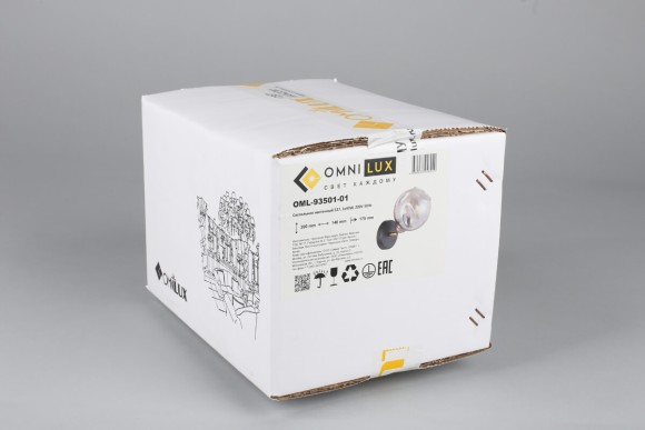 Спот Omnilux Tuenno OML-93501-01, E27, 40W, серый