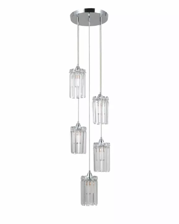 Каскадная люстра Moderli Levi V10756-5P, декоративные элементы крупным планом Каскадная люстра Moderli Levi V10756-5P, декоративные элементы крупным планом