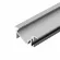 Профиль Arlight PDS-BEVEL-F-2000 ANOD (Алюминий) 063456, Серебро, Россия, вид сбоку