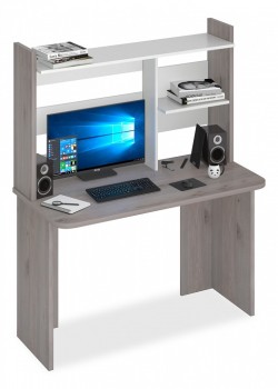 Стол компьютерный Домино Lite СКЛ-Прям120Р+НКЛ-120 MER_SKL-Pryam120Rbez_tumby-NKL-120_NBE