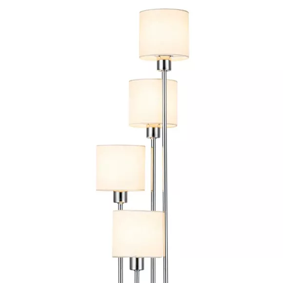 Торшер Escada Denver 1109/4 Chrome/Beige, Хром, Бежевый, Металл Торшер Escada Denver 1109/4 Chrome/Beige, Хром, Бежевый, Металл