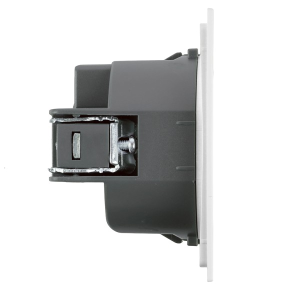 Розетка 1-местная с защитной шторкой с/з (механизм) Stekker Мия 250В 16А RST16-3110-01 белая магнолия 50440