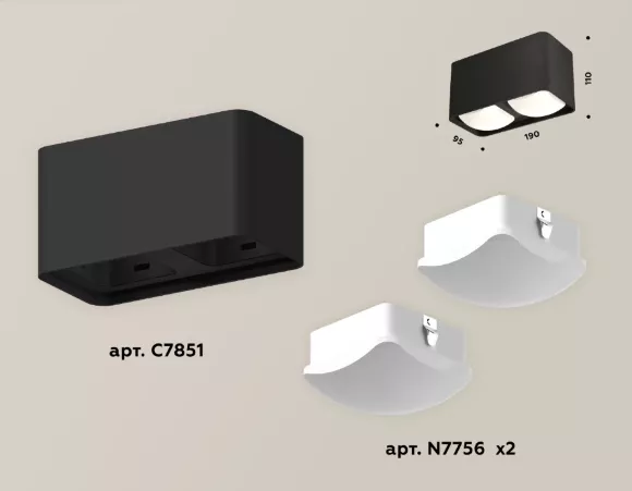 Потолочный светильник Ambrella Light TECHNO SPOT XS7851022 Потолочный светильник Ambrella Light TECHNO SPOT XS7851022