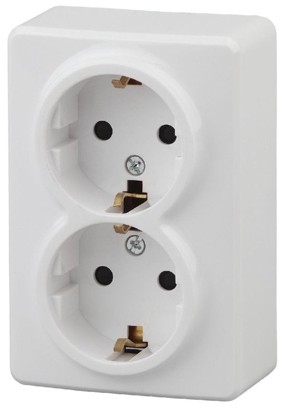 Розетка 2P+E Schuko со шторками Эра 11-2206-01 Б0020694