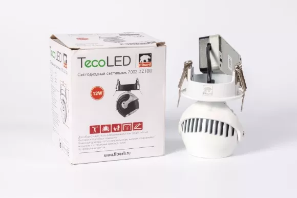 Встраиваемый светодиодный светильник Fiberli 7002-ZZ10W(W) 12130501, 3000, Теплый белый Встраиваемый светодиодный светильник Fiberli 7002-ZZ10W(W) 12130501, 3000, Теплый белый