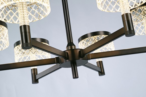 Подвесная светодиодная люстра Delight Collection MD21020075 MD21020075-8A matt black