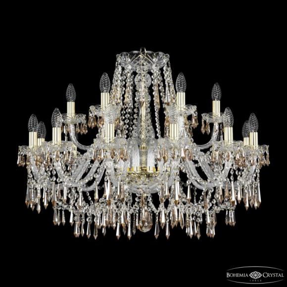 Подвесная люстра Bohemia Ivele Crystal 1403/12+6/300 G K721