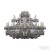 Подвесная люстра Bohemia Ivele Crystal 1409/16+8/360 G R731