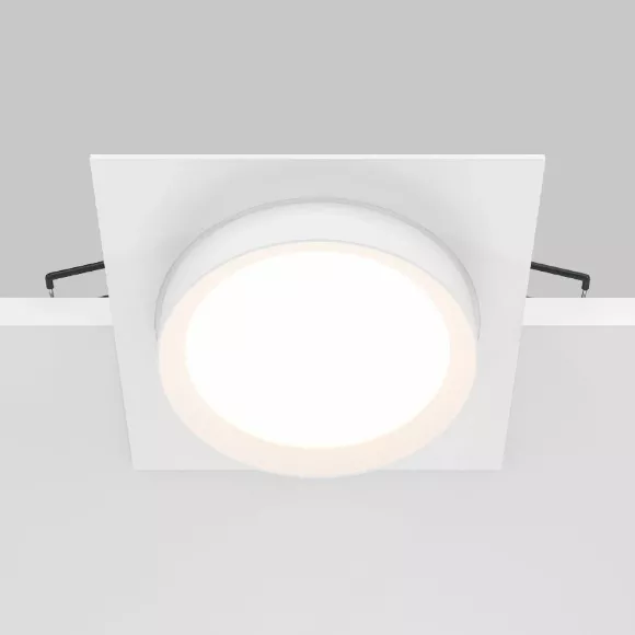 Встраиваемый светильник Maytoni Technical Hoop DL086-GX53-SQ-W, Современный Встраиваемый светильник Maytoni Technical Hoop DL086-GX53-SQ-W, Современный
