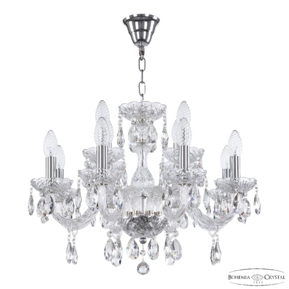 Подвесная люстра Bohemia Ivele Crystal 117/8+4/195 Ni