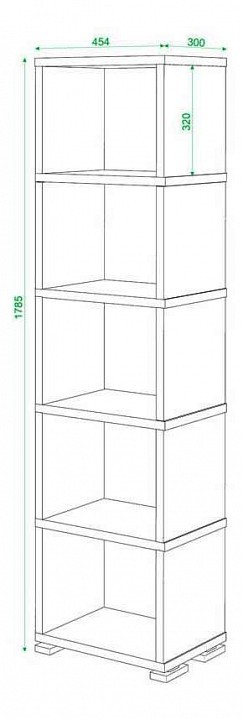Стеллаж Домино СБ-15/5 MER_SB-15_5_V