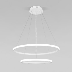 Подвесная светодиодная люстра с пультом управления Eurosvet Collars 90264/2 белый