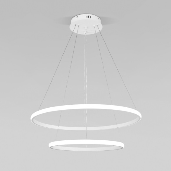 Подвесная светодиодная люстра с пультом управления Eurosvet Collars 90264/2 белый