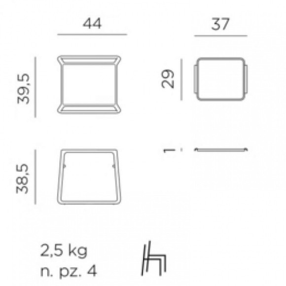 Стол журнальный Pop NRD_003-4004802000-P