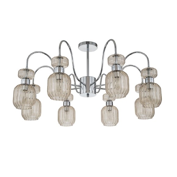 Люстра на штанге Escada Gloss 1141/8PL Chrome/Beige