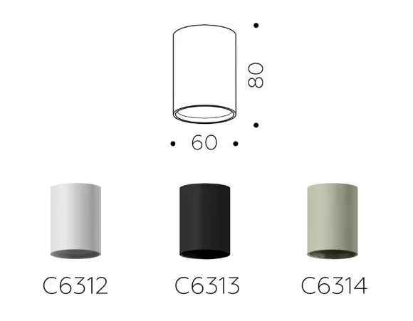 Корпус светильника накладной Ambrella Light DIY Spot C6312, Белый, Металл, Современный стиль Корпус светильника накладной Ambrella Light DIY Spot C6312, Белый, Металл, Современный стиль