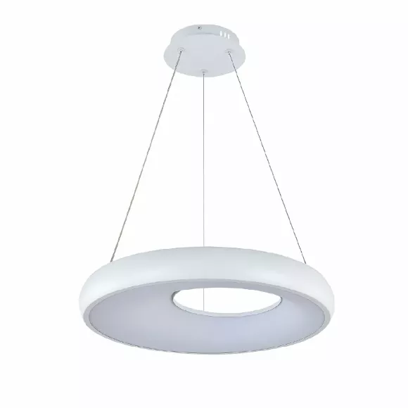 Подвесной светильник Indigo Cratere 14016/1P White V000153L, Белый, От теплого до холодного, Металл Подвесной светильник Indigo Cratere 14016/1P White V000153L, Белый, От теплого до холодного, Металл