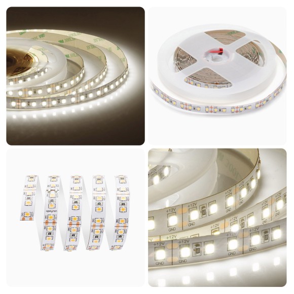 Светодиодная лента Apeyron Стандарт 12В 2835 14,4Вт/м 3000К 5м IP20 00-51