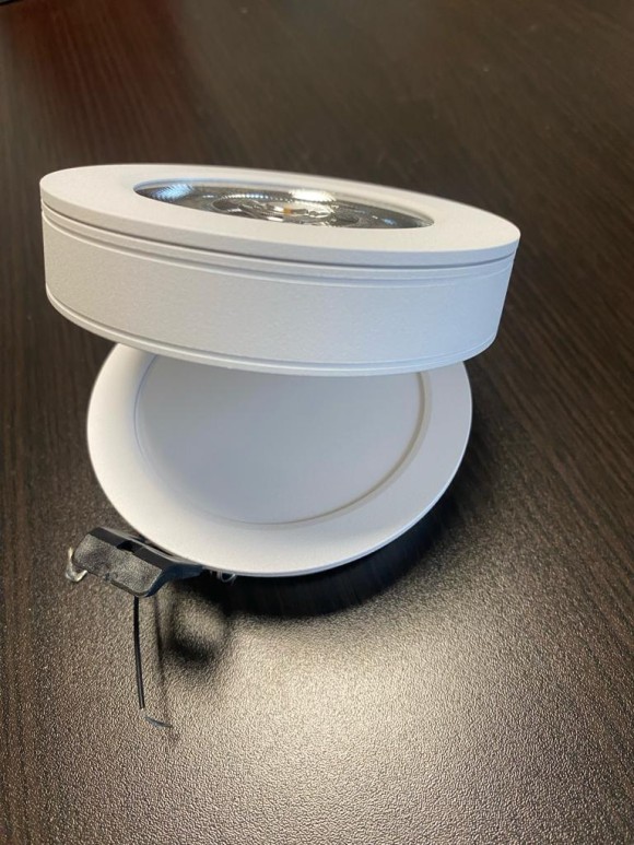 Встраиваемый светильник Elvan VLS-505R-10W-WW-Wh