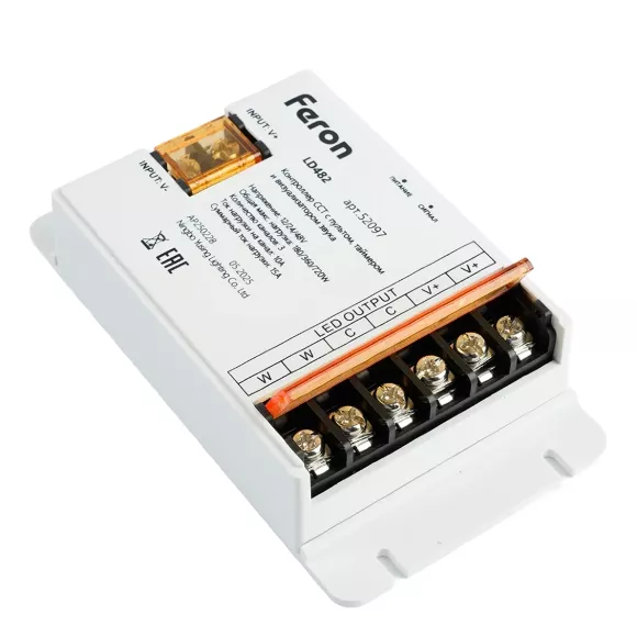 Контроллер CCT с пультом, таймером и визуализатором звука Feron LD482 12-24-48V 52097 Контроллер CCT с пультом, таймером и визуализатором звука Feron LD482 12-24-48V 52097