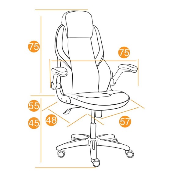 Кресло компьютерное Bazuka TET_21156