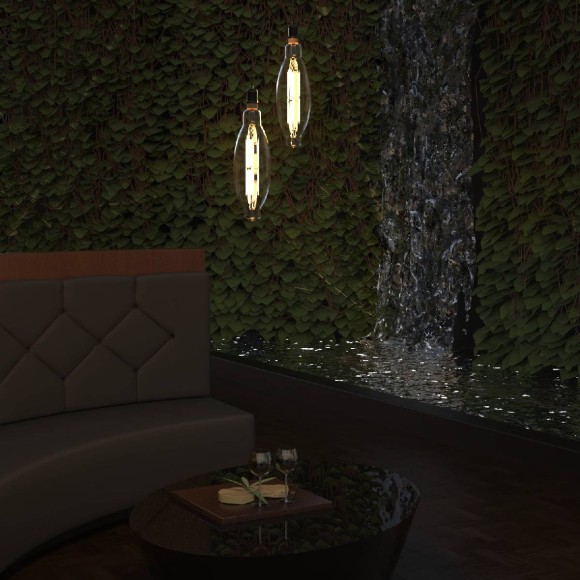 Лампа светодиодная филаментная Gauss E27 8W 2400K золотая 155802008