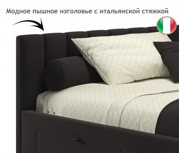 Кровать полутораспальная Milena 2000x1200 NMB_TE-00005458