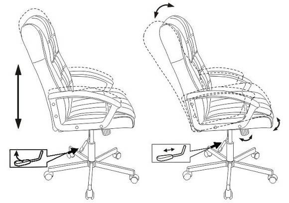 Кресло компьютерное CH-823AXSN/BLACK BUR_414122