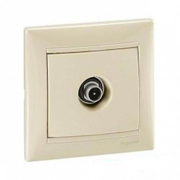 Розетка TV проходная Legrand Valena белая 774431